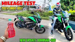 2024 Dominar 400 Mileage Test  New Model Dominar 400 Bs7 OBD2 Model Mileage Test [upl. by Yvad]