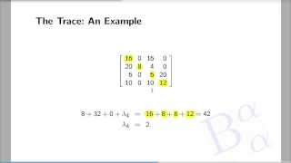 Eigenvalue Feature 4 The Trace [upl. by Tarton]