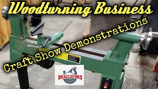 Harbor Freight Mini Lathe Craft Show Demonstrations Woodturning Business [upl. by Madelon733]