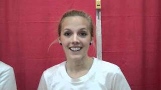 Caitlin Lane and Kara Millhouse  B1G Indoor Championships [upl. by Nowyt512]