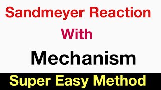 Sandmeyer Reaction with Mechanism  Class 12  NEET amp JEE Organic Chemistry [upl. by Hallutama]