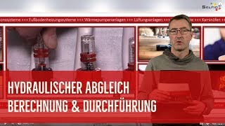 Hydraulischer Abgleich  Berechnung und Durchführung [upl. by Moncear117]