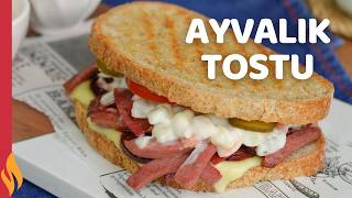 EVDE AYVALIK TOSTU 🥪😋 Böylesi Tostçularda Yok 😎 [upl. by Wanids]