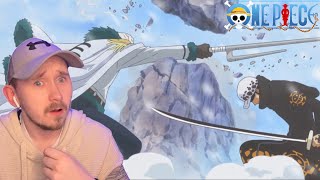 Law vs Smoker  Straw Hat Body Swap  One Piece Reaction Episode 586587 [upl. by Nillor804]