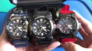 GShock GWFA1000 Analog Frogman  comparison [upl. by Yerd]