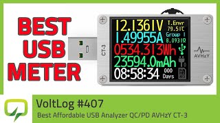 Best Affordable USB Analyzer QCPD AVHzY CT3 Shizuku  Voltlog 407 [upl. by Clem]