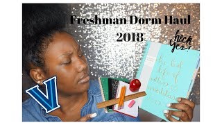 FRESHMAN DORM HAUL 2018 Villanova University [upl. by Noffihc]