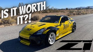 Z1 Motorsports 350z Light Weight Crank Pulley Install and Review [upl. by Wilkins]