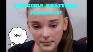 THE GIRLS BRATTIEST MOMENTS ON DANCE MOMS 👿👿 [upl. by Kcirddahc]