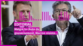 Editorial du 06 decembre 2024  france malgre la chute du gouvernement macron resiste melenchon [upl. by Ainej]