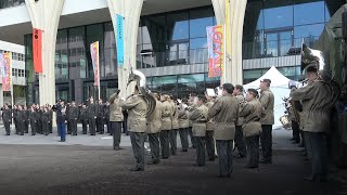 Fanfare Korps Natres  Ceremonie Landelijke krijgsmachtbrede beëdiging 60 reservisten in Den Haag [upl. by Omero890]