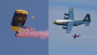 USSOCOM Para Commandos Blue Angels Homecoming Airshow 2024 [upl. by Dannel]