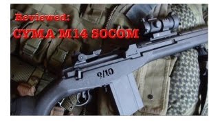 CYMA M14 SOCOM REVIEW CM023A AIRSOFT [upl. by Allx592]