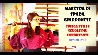 Maestra di spada Giapponese SPIEGA STILI E SCUOLE  SWORD MASTER EXPLAINS STYLES AND SCHOOLS [upl. by Waxman532]