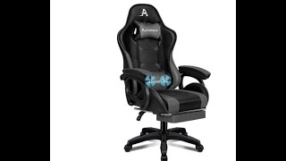 ALFORDSON Gaming Chair with Massage ° Recline Ergonomic Executive with Footrest amp Adjustable height [upl. by Steel720]