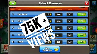 GIVING BONUS MEDALS TO amp CLAN MEMBERS  Clan War Leagues medal  how to get league medals  COC [upl. by Hasin]