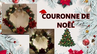 COURONNE DE NOEL noel action diy diyhomedecor [upl. by Suiremed310]