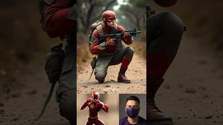 Superheroes with Military Armor Matching Marvel and DC Characters marvel avengers dc shorts [upl. by Noeruat]