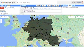 How to import GIS shapefiles aoi into google earth engine code editor [upl. by Atekin]