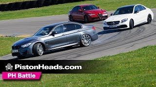 Alfa Romeo Giulia Quadrifoglio vs BMW M3 Comp Pack vs MercedesAMG C63 S  PH Battle [upl. by Raleigh]