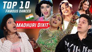 One of Indias Best Dancers Waleska amp Efra React to Madhuri Dixit Top 10 Dancing Moments [upl. by Kendyl477]