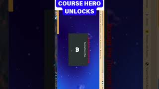 COURSE HERO UNLOCKS DISCORD [upl. by Kosak]