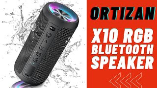 Ortizan X10 RGB Bluetooth Speaker REVIEW [upl. by Zetta]