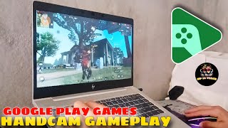 Google Play Games Beta Pc Free Fire Handcam Gameplay  Sprint Button In Google Play Games freefire [upl. by Ardeid]