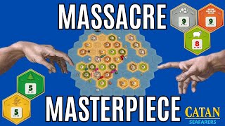 A Complete MASSACRE Masterpiece  Top 25 Catan SEAFARERS  Game 184 [upl. by Brady]