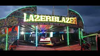 Richmonds LazerBlazer waltzer by rock city and bells amusements ingoldmells 21st July 2023 [upl. by Macgregor715]