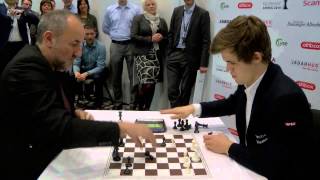 Magnus Carlsen with 30 seconds VS Manager Agdestein with 3 minutes [upl. by Antonia]