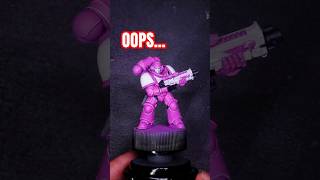 This Space marine is NOT my FAULT warhammerpainting warhammer40k spacemarines pink spacemarine2 [upl. by Coney]