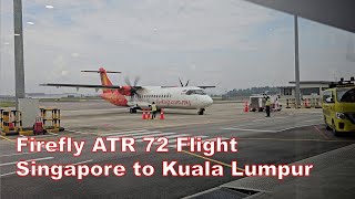 Firefly Flight from Singapore Seletar Airport to Kuala Lumpur Subang Airport [upl. by Zannini]