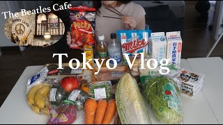 What I Eat in A Week in Tokyo │MustGo Beatles Cafe Fall Grocery Haul Yakiniku at Home Vlog [upl. by Honebein]