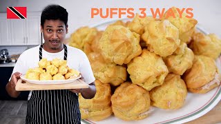 Classic Puffs Recipe 3 Ways by Chef Shaun 🇹🇹 Foodie Nation [upl. by Kantor]