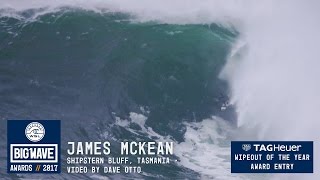 James McKean at Shipsterns  2017 TAG Heuer Wipeout of the Year Entry  WSL Big Wave Awards [upl. by Aleibarg]