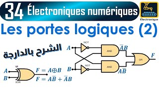 034 Les portes logiques NAND NOR XOR XNOR [upl. by Wanfried]