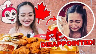 FILIPINO TRIES JOLLIBEE IN CANADA 🇨🇦 [upl. by Sine]