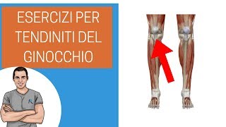 Esercizi per tendinite rotulea del ginocchio [upl. by Oxford]