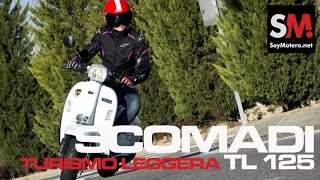 Scomadi Turismo Leggera TL 125 2016 Prueba Scooter carnet A1B [upl. by Enirok]