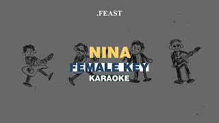 KARAOKE Feast  Nina FEMALE KEY [upl. by Low]