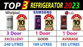 Top 3 Refrigerator 2023 Model  Best Fridge Brands in India TamilLG vs Samsung vs Whirlpool fridge [upl. by Idrahs]