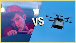 Flytrex Drone Delivery vs Delivery Driver [upl. by Airres]