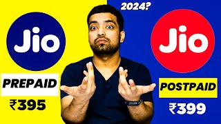 Jio Prepaid Vs Jio Postpaid ⚡️ Which Is Best  Plans Benefits Charges Problems 5G  2024 [upl. by Ennaeus]