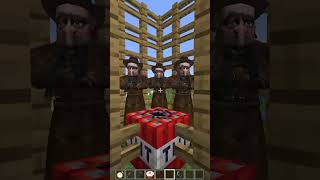 Lagging Villagers Caught with ping 8877 minecraft meme shorts [upl. by Hayidah574]