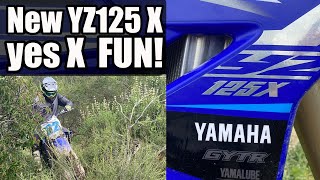 NEW Yamaha YZ125X 2Stroke fun [upl. by Bobina107]