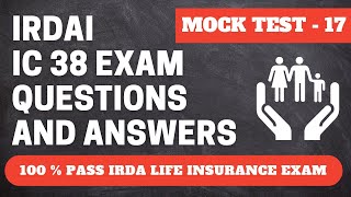 IRDA Exam Questions and Answers  17  IRDA Exam Preparation [upl. by Antoni]