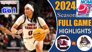 South Carolina vs East Carolina  GAME Highlights  Nov 172024  College Womens Basketball  Ncaa [upl. by Isabella863]