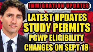 MAJOR CHANGES IN STUDY PERMITS SOWP OPEN WORK PERMIT PGWP REFUGEE canada canadaimmigration [upl. by Poppas881]