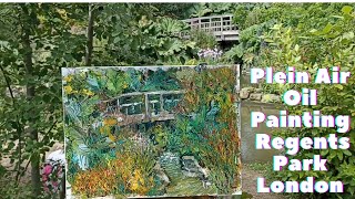 Regent’s Park Plein Air Landscape Painting [upl. by Ayortal]